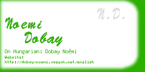 noemi dobay business card